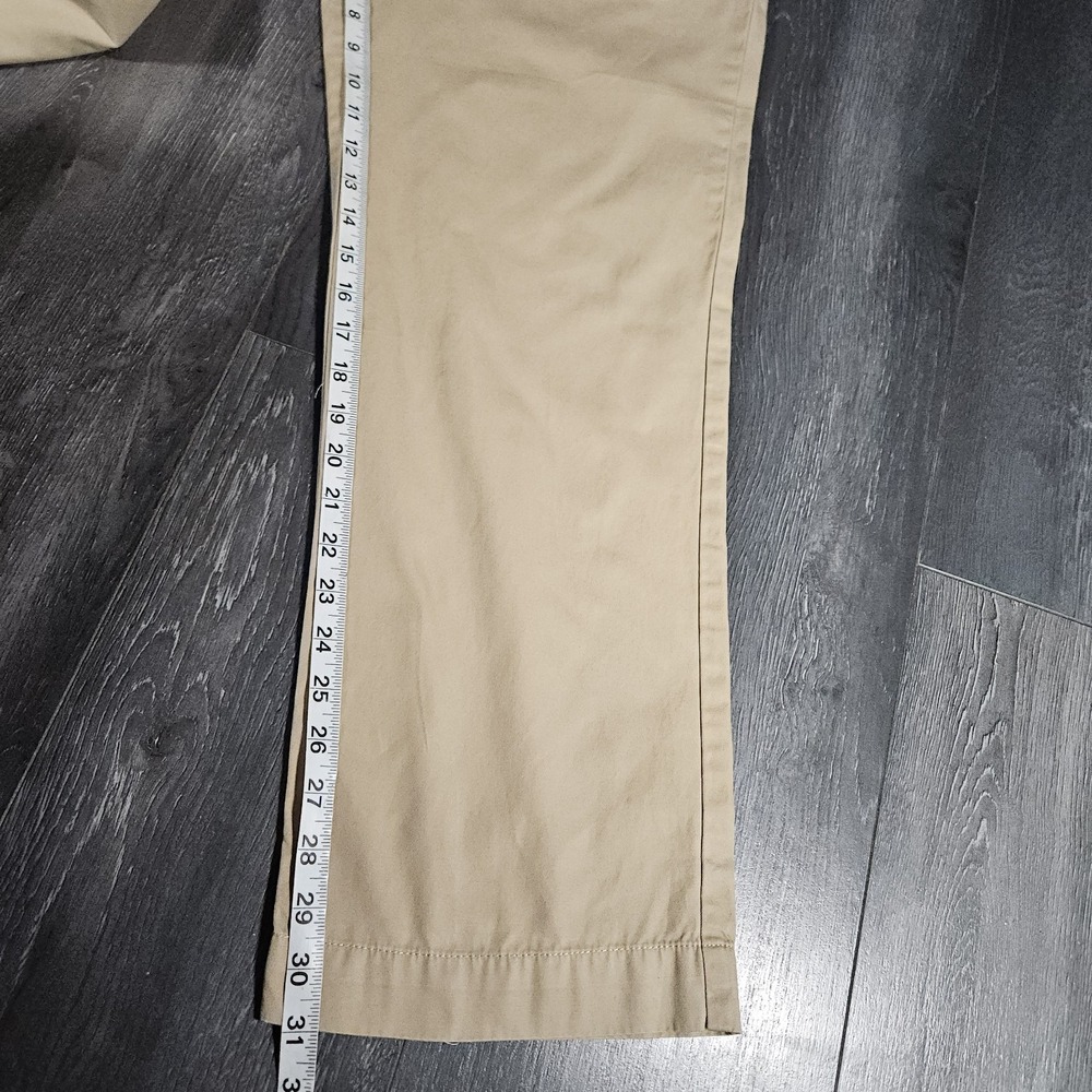 VTG Polo Ralph Lauren Suffield Pant Men 38x31 Khaki Chino Pony Preppy City Y2K - Picture 9 of 10